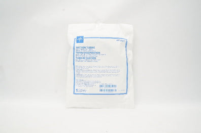 Medline OR610 Suction Tubing 1/4 inch x 10 Ft. Ribbed, with Male Connector